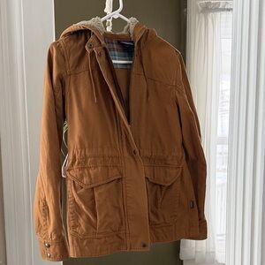 Patagonia Rust Brown Hooded Utility Jacket